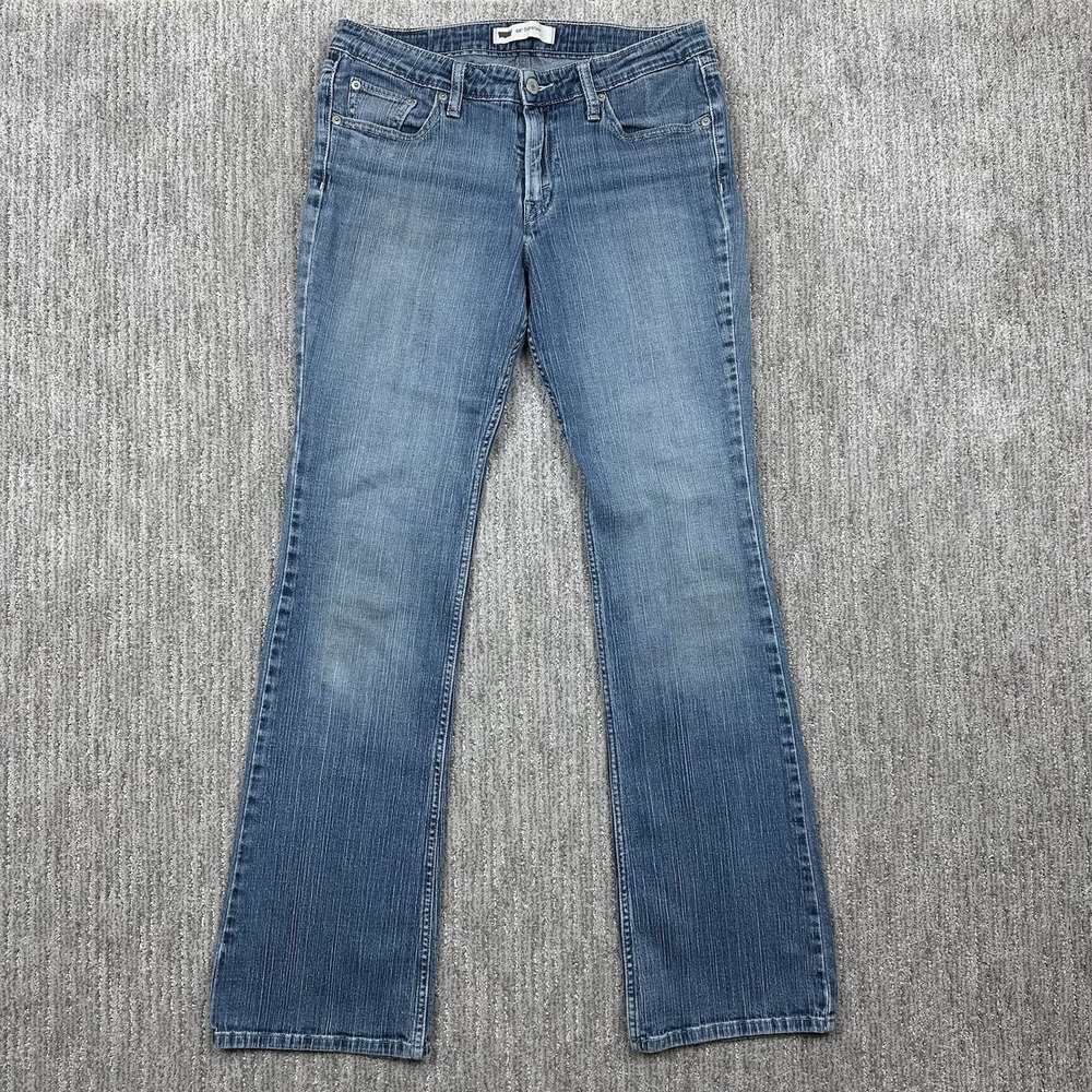 Levis 518 Superlow Jeans Womens 11L Measures 29x33 Blue Low Rise Bootcut Y2K